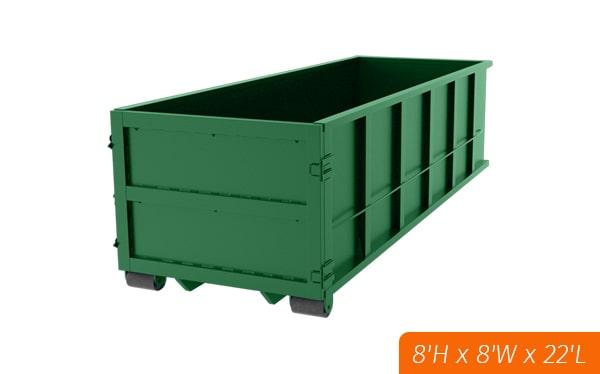 a forty-yard dumpster is typically the best option for large construction or demolition projects, or large-scale cleanouts