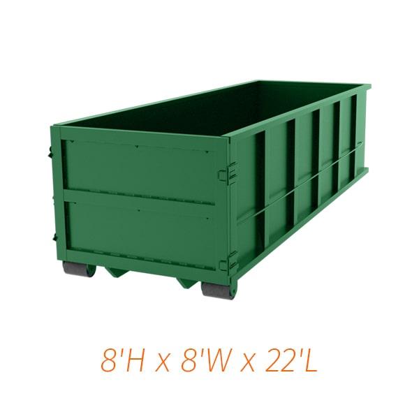 delivery times may vary depending on the availability of 40-yard dumpsters in your area and the specific service provider